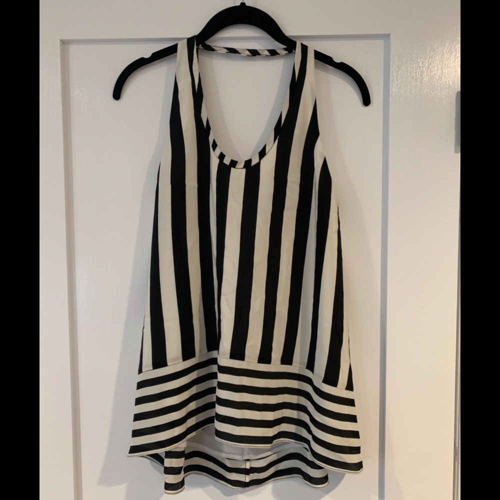 BCBG MaxAzaria low cut back tank top - S
